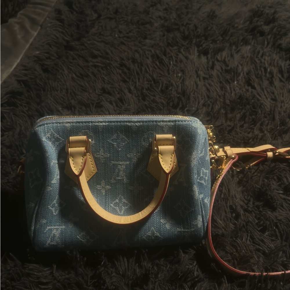 Blue Designer Handbag